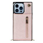 Solidenz Fashion Wallet with lanyard iPhone 13 Pro - Rose Gold - Image 2