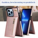 Solidenz Fashion Wallet with lanyard iPhone 13 Pro - Rose Gold - Image 5