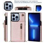Solidenz Fashion Wallet with lanyard iPhone 13 Pro - Rose Gold - Image 6