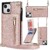 variatie Solidenz Fashion Wallet with lanyard iPhone 13 Mini – Rose Gold