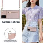 Solidenz Fashion Wallet with lanyard Samsung Galaxy S20 FE - Rose Gold - Image 4