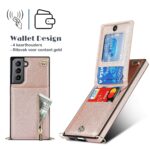Solidenz Fashion Wallet with Cord Samsung S21 - Rose Gold - Image 4