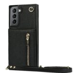 Solidenz Fashion Wallet with lanyard Samsung S21 FE - Black - Image 2