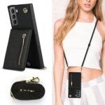 Solidenz Fashion Wallet with lanyard Samsung S21 FE - Black - Image 4
