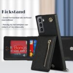 Solidenz Fashion Wallet with lanyard Samsung S21 FE - Black - Image 7