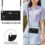 Solidenz Fashion Wallet met koord iPhone 12 Pro - 12 - Zwart - Afbeelding 4
