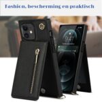 Solidenz Fashion Wallet met koord iPhone 12 Pro - 12 - Zwart - Afbeelding 6