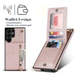 Fashion wallet case with cord Samsung S23 Ultra - Rose gold - Image 4