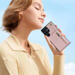 Fashion wallet case with cord Samsung S23 Ultra - Rose gold - Image 6