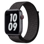 WiWu Geweven Sportbandje Apple Watch 42-44-45mm - Zwart