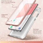 Cosmo 360 Back Cover met Screen Protector Samsung S20 FE Marmer Wit - Afbeelding 2