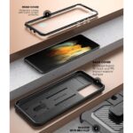 Supcase 360 Backcover with Screen Protector Samsung Galaxy S21 FE - Black - Image 4