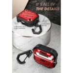 Supcase Unicorn Beetle Rugged Armor Apple AirPods 3 Case - Red - Image 4