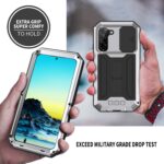 Dustproof metal case Samsung Galaxy S22 - Silver - Image 5