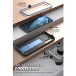 Supcase 360 Backcase met screenprotector Samsung S21 FE - Blauw - Afbeelding 5