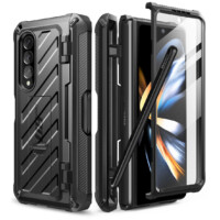 Supcase 360 Backcase met screenprotector Samsung Z Fold 4 – Zwart