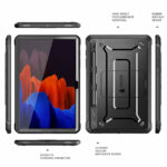 Supcase Fullcover hoes Samsung Tab S8 Ultra / S9 Ultra - 14.6 inch - Zwart - Afbeelding 7