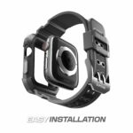 Supcase UB Pro Apple Watch 360 bandje 44 mm en 45 mm - Zwart - Afbeelding 4