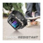 Supcase UB Pro Apple Watch 360 bandje 44 mm en 45 mm - Zwart - Afbeelding 5