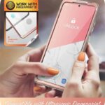 Cosmo 360 Back Cover met Screen Protector Samsung S20 FE Marmer Wit - Afbeelding 4