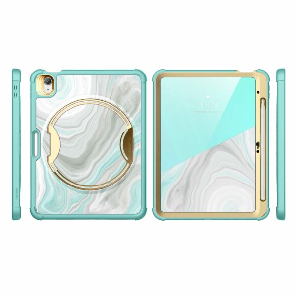 Cosmo iPad 11 and iPad 10 Case with Screen Protector - 10.9 inch - Green - Image 2