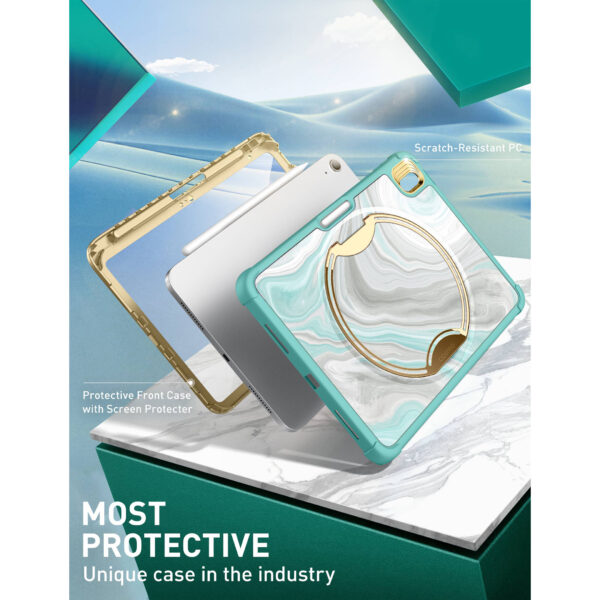 Cosmo iPad 11 and iPad 10 Case with Screen Protector - 10.9 inch - Green - Image 6