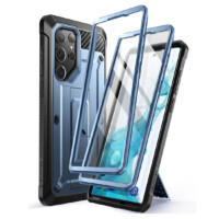 Supcase Backcase hoesje Samsung Galaxy S23 Ultra – Met en zonder screen protector – Blauw