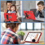 Shockproof Standcase case iPad 10 - 10.9 inch - Red - Image 10