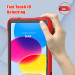 Shockproof Standcase case iPad 10 - 10.9 inch - Red - Image 4