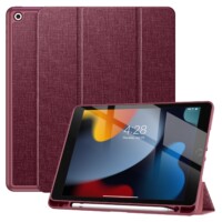 Solidenz TriFold Case iPad 9 / iPad 8 / iPad 7 – 10.2 inch – Wine Red