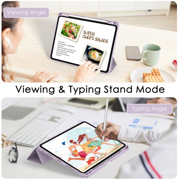 Solidenz TriFold Sleeve iPad Air 6 / Air 5 / Air 4 / iPad Pro 11 inch - Lavender - Image 10
