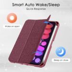 Solidenz TriFold Case iPad Mini 6 - Wine Red - Image 8