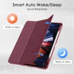 Solidenz TriFold Hoes iPad Pro 12.9 inch - Wijnrood - Afbeelding 9