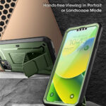 Supcase 360 Backcase hoesje met screenprotector iPhone 14 - Groen - Afbeelding 3