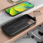 Supcase 360 Backcase hoesje met screenprotector iPhone 14 - Groen - Afbeelding 4