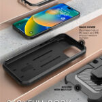 Supcase 360 Backcase case with screen protector iPhone 14 Pro - Black - Image 4
