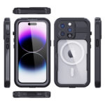 Turtle Shift Volledig waterdicht en stofdicht hoesje iPhone 14 Pro - Magnetische ring - Afbeelding 2