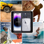 Turtle Shift Volledig waterdicht en stofdicht hoesje iPhone 14 Pro - Magnetische ring - Afbeelding 5
