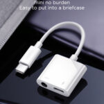 Joyroom 2-in-1 kabel met USB Type-C naar Audio Jack 3.5mm + USB Type-C - Wit - Afbeelding 11
