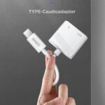 Joyroom 2-in-1 kabel met USB Type-C naar Audio Jack 3.5mm + USB Type-C - Wit - Afbeelding 3