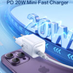 Joyroom 20W mini oplader - inclusief 1m lightning kabel - Zwart - Afbeelding 2
