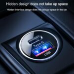 Joyroom 30W compact car charger with fast charging, USB-A and USB type-C ports - black - Image 9