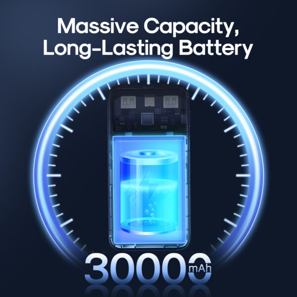 Joyroom Powerbank - Black - 15W - 30000mAh - Image 2
