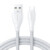 variatie Joyroom 1.2m Nylon Lightning charging cable – 2.4A fast charging function – White