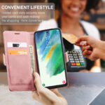 Solidenz Urban Book Samsung S21 FE hoesje - Roze - Afbeelding 8