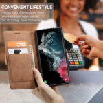 Solidenz Urban Book Samsung S22 Ultra hoesje - Bruin - Afbeelding 8