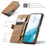 Solidenz Urban Book Samsung S22 hoesje - Bruin - Afbeelding 7