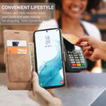 Solidenz Urban Book Samsung S22 hoesje - Bruin - Afbeelding 8
