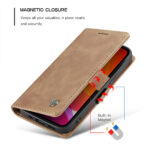 Solidenz Urban Book iPhone 14 hoesje - Bruin - Afbeelding 6
