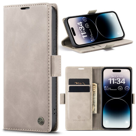 Solidenz Urban Book iPhone 14 Pro Max case – Beige